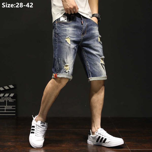 men's shorts mens ripped jeans summer denim shorts plus size 38 40 42 stretched boys cool scratched teenagers distressed slim half trou, White;black
men's shorts mens ripped jeans summer denim shorts plus size 38 40 42 stretched boys cool scratched teenagers distressed slim half trou, White;black