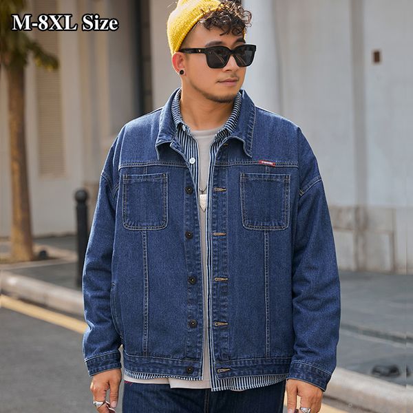 men's jackets plus size 8xl 6xl 5xl autumn black blue men's denim jacket loose fashion streetwear classic casual jeans coats overs, Black;brown
men's jackets plus size 8xl 6xl 5xl autumn black blue men's denim jacket loose fashion streetwear classic casual jeans coats overs, Black;brown
