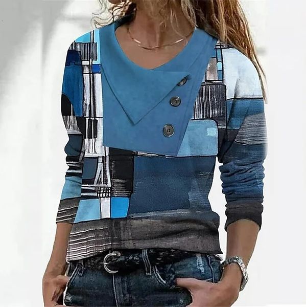 women's tshirt t shirt tee geometric abstract print long sleeve casual basic pile neck tshirt for femal clothes fashion ladies 230225, White
women's tshirt t shirt tee geometric abstract print long sleeve casual basic pile neck tshirt for femal clothes fashion ladies 230225, White