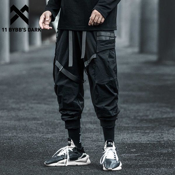 men's pants 11 bybb's dark 2020 streetwear multi pockets ribbons cargo pant man hip hop tactical function pants elastic jogger men, Black
men's pants 11 bybb's dark 2020 streetwear multi pockets ribbons cargo pant man hip hop tactical function pants elastic jogger men, Black
