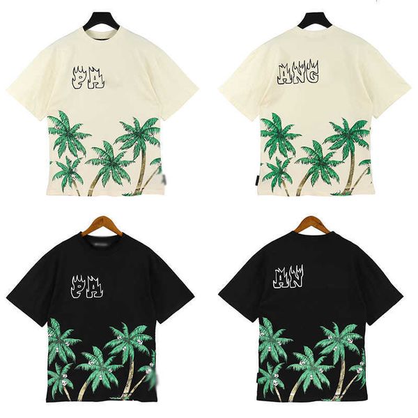 a p angel 23ss spring and summer men's palm print pullover cotton high street fashion women's same t-shirt, White;black
a p angel 23ss spring and summer men's palm print pullover cotton high street fashion women's same t-shirt, White;black