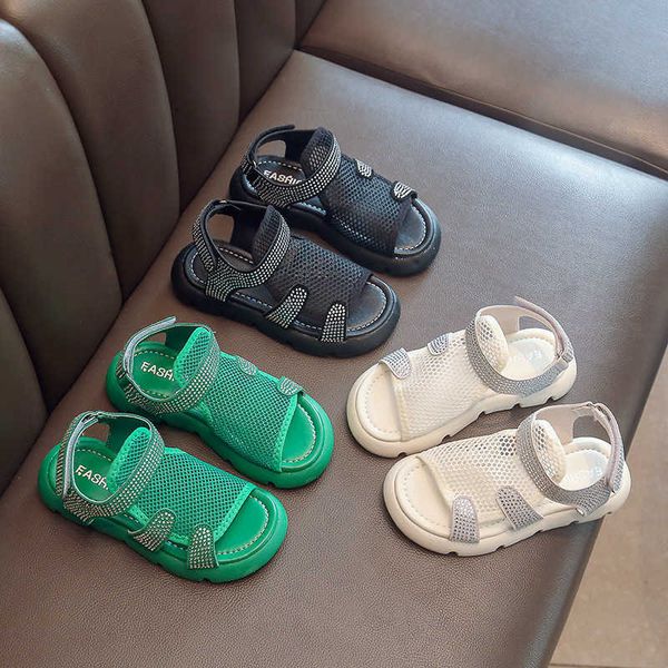 sandals girls sport sandals 2022 summer new mesh breathable hollow rhinestone kids fashion light opentoe children boys solid black pu z0225, Black;red
sandals girls sport sandals 2022 summer new mesh breathable hollow rhinestone kids fashion light opentoe children boys solid black pu z0225, Black;red