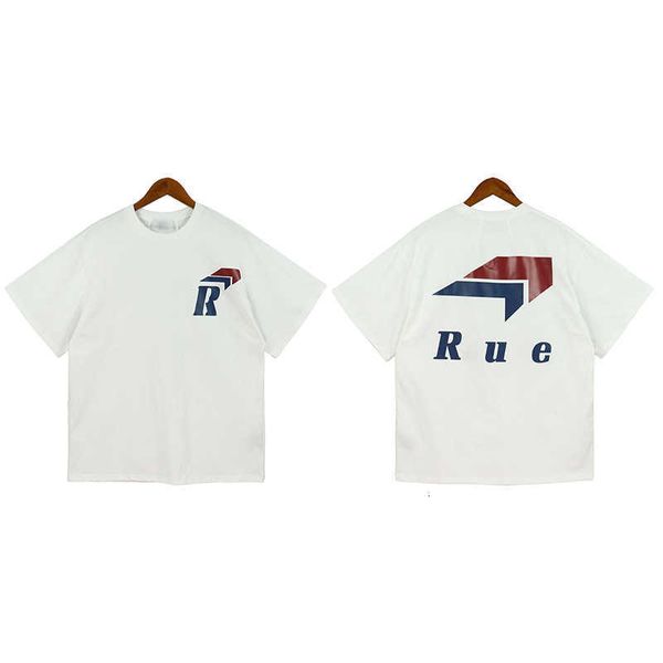 spring rhude2023 and summer short sleeve t-shirt round neck loose fashion print underlay top, White;black
spring rhude2023 and summer short sleeve t-shirt round neck loose fashion print underlay top, White;black