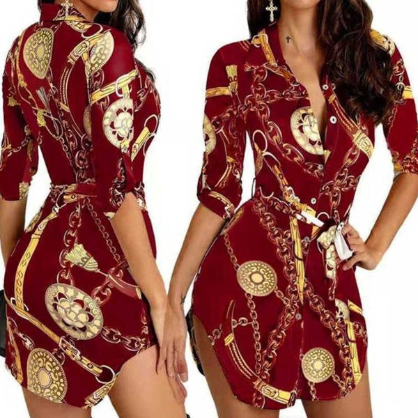 plus size 3xl 4xl casual dresses women lace up dress button down chain printed lapel neck party dress bandage skirt, Black;gray
plus size 3xl 4xl casual dresses women lace up dress button down chain printed lapel neck party dress bandage skirt, Black;gray