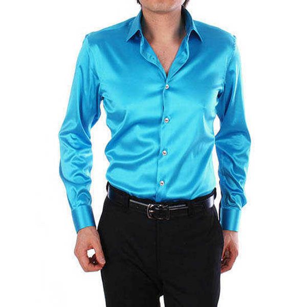 solid color imitation silk satin glossy men's shirt elastic long-sleeved taobao slim looseudkd, White;black
solid color imitation silk satin glossy men's shirt elastic long-sleeved taobao slim looseudkd, White;black