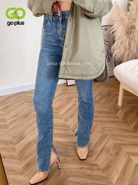 women's jeans goplus jeans woman high waist jeans streetwear light blue denim trousers vintage split flare pants women korean pantalon
women's jeans goplus jeans woman high waist jeans streetwear light blue denim trousers vintage split flare pants women korean pantalon