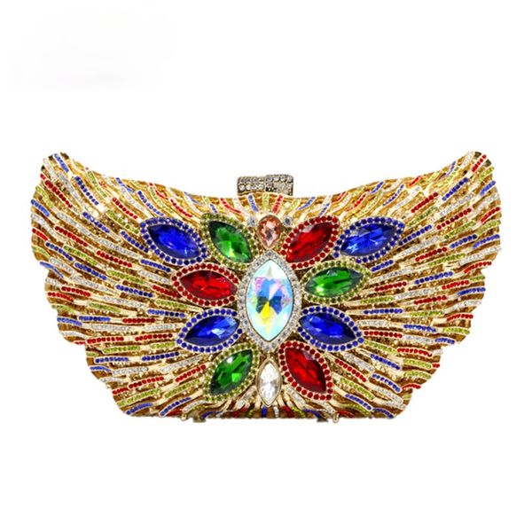 evening bags butterfly luxury women clutches handbag diamond crystal flower shoulder chain wallet party handbags fashionable purses 230224 
evening bags butterfly luxury women clutches handbag diamond crystal flower shoulder chain wallet party handbags fashionable purses 230224