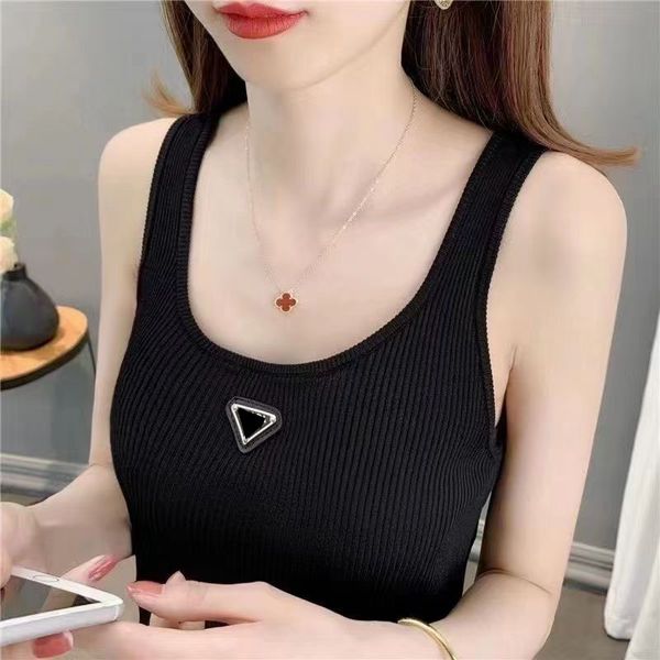 23sswomens t shirts sleeveless woman vests summer tanks camis tees vest short shirt ice silk, White
23sswomens t shirts sleeveless woman vests summer tanks camis tees vest short shirt ice silk, White