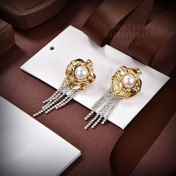 botiega flower earrings designer studs dangle for woman gold plated 18k t0p quality pearls classic style never fade anniversary gift 042, Silver
botiega flower earrings designer studs dangle for woman gold plated 18k t0p quality pearls classic style never fade anniversary gift 042, Silver