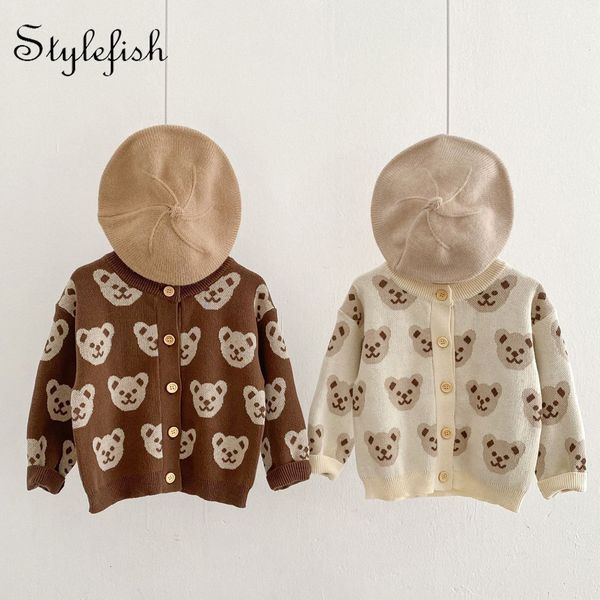 cardigan autumn infant cardigan boys and girls baby bear jacquard knitted sweater baby coat 230224, Blue
cardigan autumn infant cardigan boys and girls baby bear jacquard knitted sweater baby coat 230224, Blue