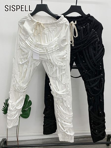 women's pants s sispell korean fashion white harem for women high waist loose solid patchwork belted trousers female spring clothing st, Black;white
women's pants s sispell korean fashion white harem for women high waist loose solid patchwork belted trousers female spring clothing st, Black;white