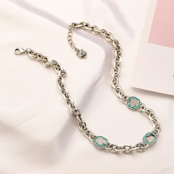 925 sliver plated necklaces designer women choker letter pendant statement stainless steel fashion womens necklace wedding jewelry gift acce, Silver
925 sliver plated necklaces designer women choker letter pendant statement stainless steel fashion womens necklace wedding jewelry gift acce, Silver