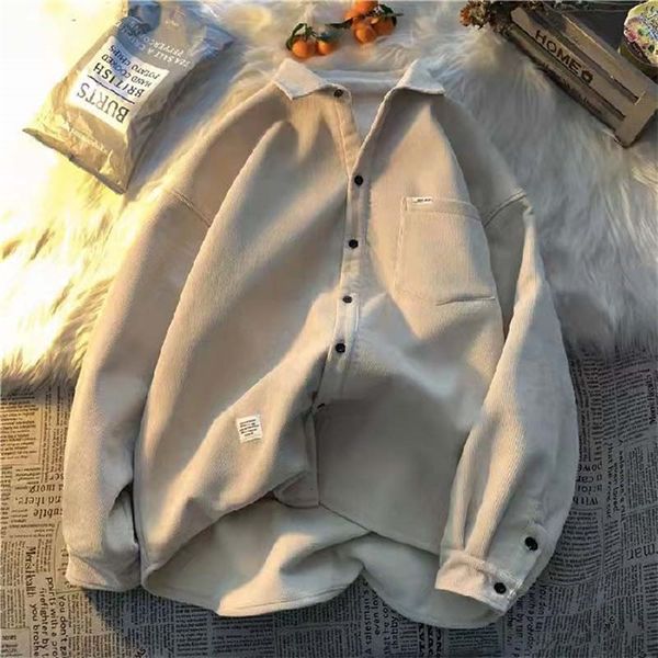 men's casual shirts autumn and winter plus velvet thick longsleeved shirt male student design sense niche jacket retro hong kong style, White;black
men's casual shirts autumn and winter plus velvet thick longsleeved shirt male student design sense niche jacket retro hong kong style, White;black