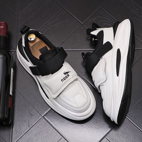2023 men's white casual shoes board shoes leather thick bottom soft breathable skateboard sneakers fashion style sports shoes, Black
2023 men's white casual shoes board shoes leather thick bottom soft breathable skateboard sneakers fashion style sports shoes, Black