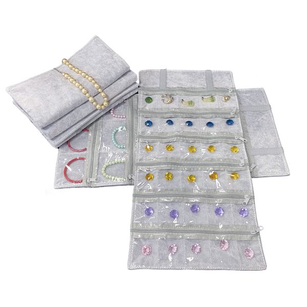 portable velvet zipper pvc lattice dust and oxidation resistant jewelry roll bag for brooch ring earrings organizer storage bag, Pink;blue
portable velvet zipper pvc lattice dust and oxidation resistant jewelry roll bag for brooch ring earrings organizer storage bag, Pink;blue
