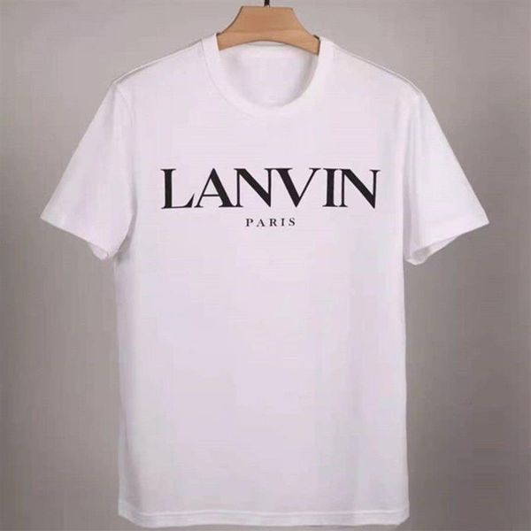 men and women summer lanvin printed cotton short-sleeved round neck loose casual short-sleeved t-shirts253v, White;black
men and women summer lanvin printed cotton short-sleeved round neck loose casual short-sleeved t-shirts253v, White;black