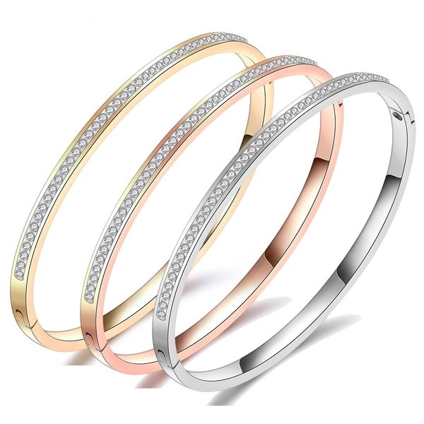fashion bangle bracelets for women stainless steel opening bangle with two line crystal rhinestone pave braclet for women accessories, Black
fashion bangle bracelets for women stainless steel opening bangle with two line crystal rhinestone pave braclet for women accessories, Black