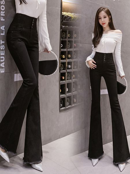 women's jeans fashion women's jeans autumn high waist slimming tight-breasted raw edge stretch flared trousers korean women clothi, Blue
women's jeans fashion women's jeans autumn high waist slimming tight-breasted raw edge stretch flared trousers korean women clothi, Blue