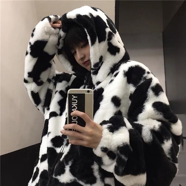 women's hoodies sweatshirts deeptown cow print fleece winter flannel hoodie women harajuku hippie zip up jackets female korean fashion, Black
women's hoodies sweatshirts deeptown cow print fleece winter flannel hoodie women harajuku hippie zip up jackets female korean fashion, Black