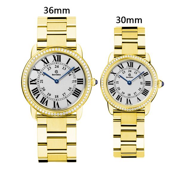 fashion watch couple size london series stainless steel diamond mosaic never off drill waterproof design, Slivery;brown
fashion watch couple size london series stainless steel diamond mosaic never off drill waterproof design, Slivery;brown