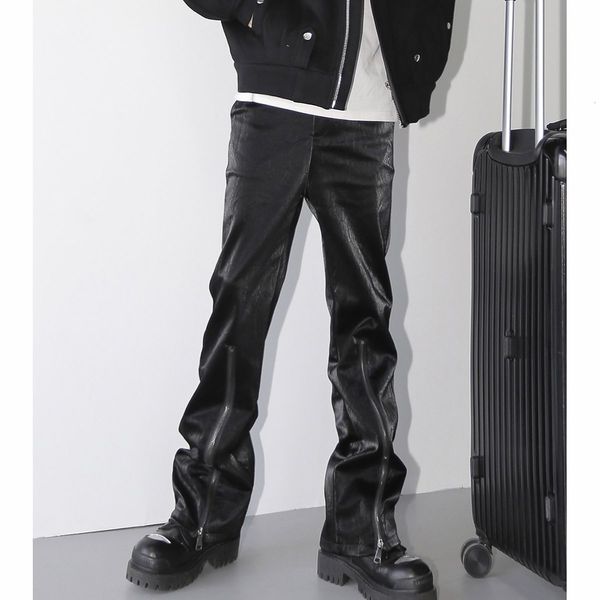 women's pants s 2023 autumn winter streetwear metalic y2k faux leather fashion cargo wide leg trousers pantalon homme 230225, Black;white
women's pants s 2023 autumn winter streetwear metalic y2k faux leather fashion cargo wide leg trousers pantalon homme 230225, Black;white