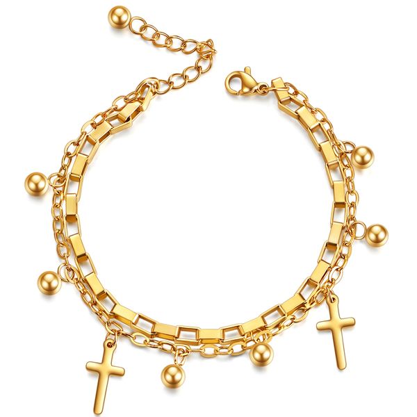cross charms bracelets chians fashion stainless steel 18k gold color beads chain bracelet religious rosary jewelry for women, gift, birthday, Black
cross charms bracelets chians fashion stainless steel 18k gold color beads chain bracelet religious rosary jewelry for women, gift, birthday, Black