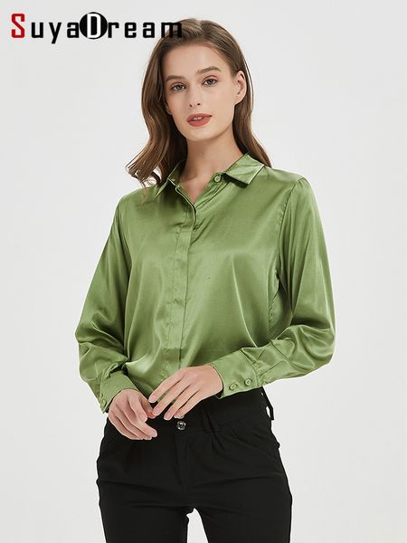 women's blouses shirts suyadream woman solid shirts 93%real silk 7%spandex long sleeves chic blouses spring autumn office lady 230225, White
women's blouses shirts suyadream woman solid shirts 93%real silk 7%spandex long sleeves chic blouses spring autumn office lady 230225, White