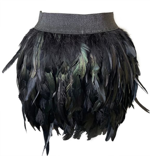 skirts feather handmade elastic women harajuku short music festival party dance clothes rave wear mottled 230224, Black
skirts feather handmade elastic women harajuku short music festival party dance clothes rave wear mottled 230224, Black