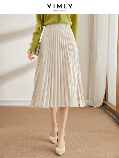 skirts vimly pleated skirt for women 2023 spring solid white korean fashion elegant clothing high waist slim aline v7855 230225, Black
skirts vimly pleated skirt for women 2023 spring solid white korean fashion elegant clothing high waist slim aline v7855 230225, Black