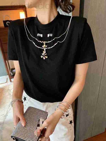 women's t-shirt designer (2) spring and summer new colorful necklace decoration shoulder pad design two-color casual t-shirt with doubl, White
women's t-shirt designer (2) spring and summer new colorful necklace decoration shoulder pad design two-color casual t-shirt with doubl, White