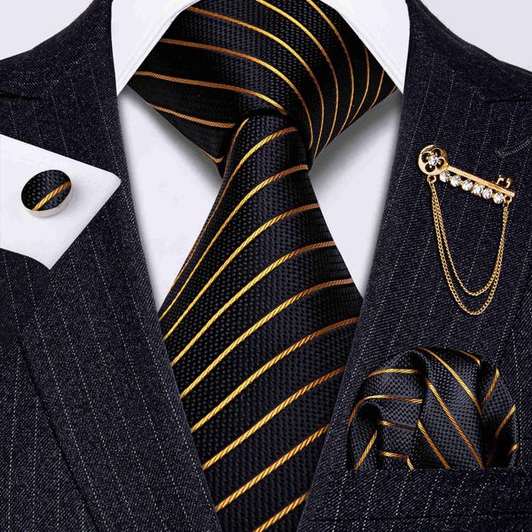neck ties gold striped black tie brooch 100 silk necktie set handkerchief cufflink fashion tie for men wedding barrywang gs5218 j230225, Blue;purple
neck ties gold striped black tie brooch 100 silk necktie set handkerchief cufflink fashion tie for men wedding barrywang gs5218 j230225, Blue;purple