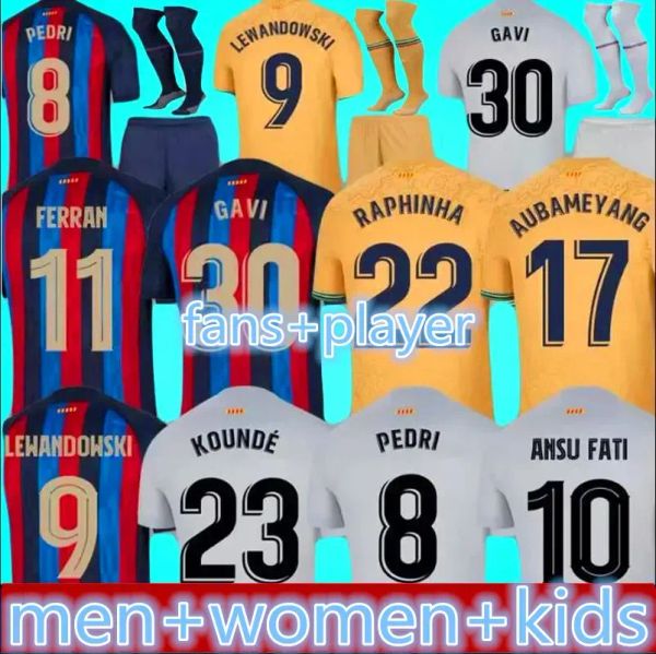 22 23 pedri lewandowski barcelonas soccer jerseys gavi #6 ansu fati de futbol ferran 2022 2023 camiseta raphinha football shirt men women ba, Black;yellow
22 23 pedri lewandowski barcelonas soccer jerseys gavi #6 ansu fati de futbol ferran 2022 2023 camiseta raphinha football shirt men women ba, Black;yellow