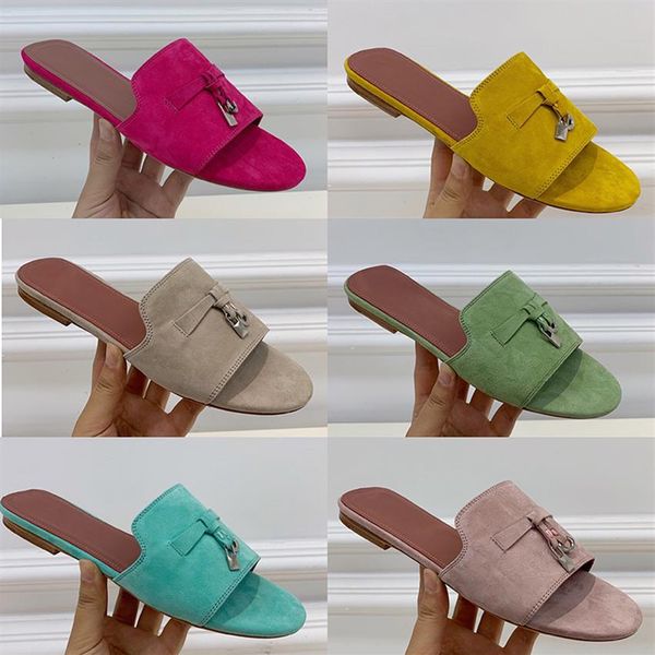 casual flat slippers for womens loro piana sandals cashmere classic buckle slides shoe genuine leather sole beach sand227n, Black
casual flat slippers for womens loro piana sandals cashmere classic buckle slides shoe genuine leather sole beach sand227n, Black
