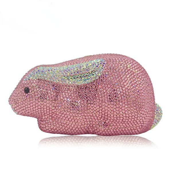 evening bags lovely pink rabbit shape ladies animal clutch wallet luxury crystal pochette wedding women handbags 230224
evening bags lovely pink rabbit shape ladies animal clutch wallet luxury crystal pochette wedding women handbags 230224