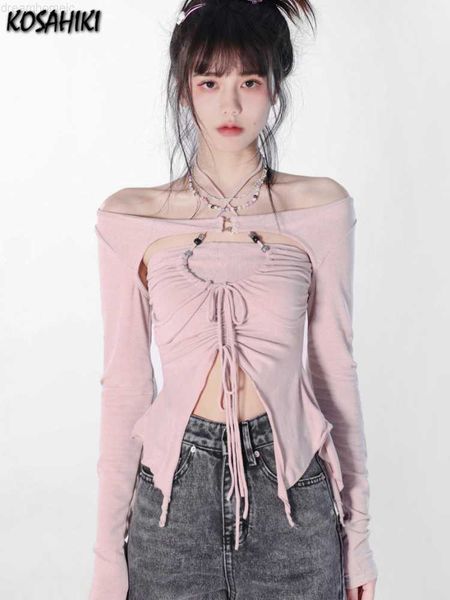 kosahiki y2k girl hollow out t-shirt lady slash neck off shoulder irregular t-shirt 2023 summer korean long sleeve crop 0225, White
kosahiki y2k girl hollow out t-shirt lady slash neck off shoulder irregular t-shirt 2023 summer korean long sleeve crop 0225, White