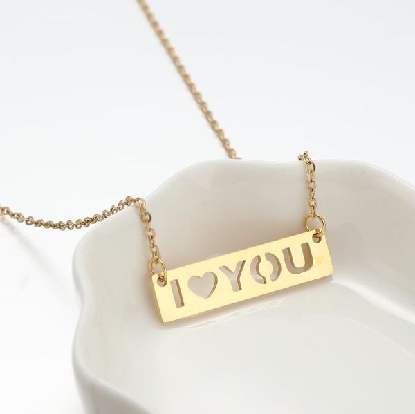 10pcs cute i heart love you letter necklaces stainless steel square rectangle bar tag charm chain choker pendant for women female girl, Silver
10pcs cute i heart love you letter necklaces stainless steel square rectangle bar tag charm chain choker pendant for women female girl, Silver
