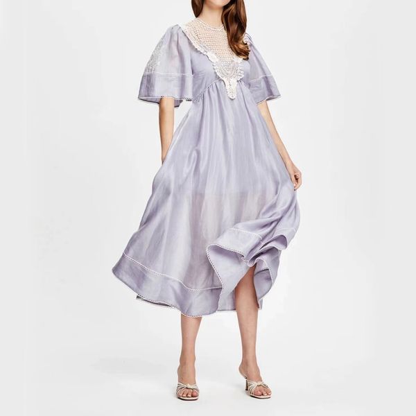 women's dress crew neck flare sleeve gathered waist flower embroidery linen midi dress, Black;gray
women's dress crew neck flare sleeve gathered waist flower embroidery linen midi dress, Black;gray