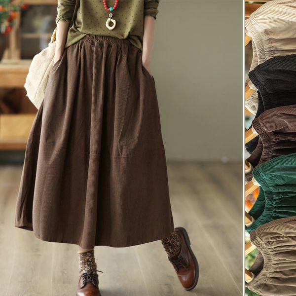 skirts long for women fashion 2023 korean streetwear harajuku midi japanese style brown retro corduroy skirt elegant woman q441 230225, Black
skirts long for women fashion 2023 korean streetwear harajuku midi japanese style brown retro corduroy skirt elegant woman q441 230225, Black