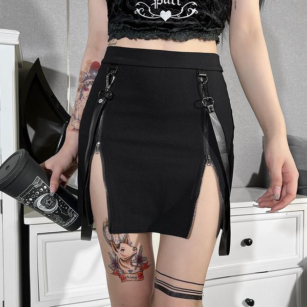 skirt high waist gothic punk mini ladies zip split skirt dark style party streetwear egirl alt clubwear 230225, Black
skirt high waist gothic punk mini ladies zip split skirt dark style party streetwear egirl alt clubwear 230225, Black