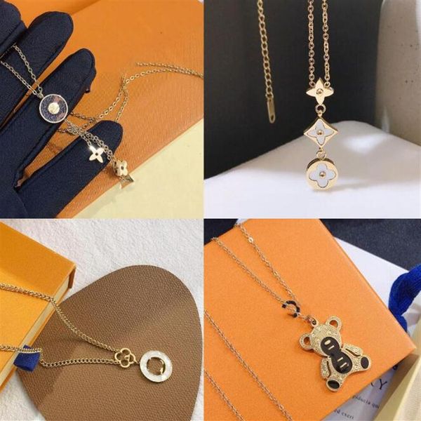 20style designer brand pendant necklaces delicate design 18k gold plated necklace fashion young women style classic premium accessories300s, Silver
20style designer brand pendant necklaces delicate design 18k gold plated necklace fashion young women style classic premium accessories300s, Silver