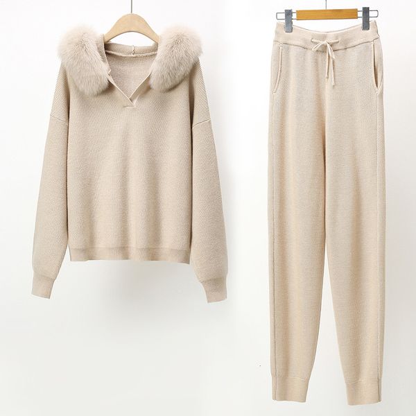 women's two piece pants women's wool coat pants set lady real fur collar hooded coat knitted spring autumn js3907ab 230225, White
women's two piece pants women's wool coat pants set lady real fur collar hooded coat knitted spring autumn js3907ab 230225, White