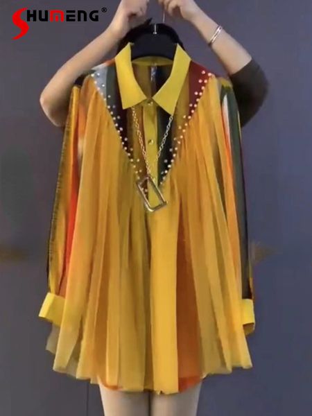 women's blouses shirts women's oversize long sleeve yellow shirt fashion spring korean style button up blouses polo collar pullove, White
women's blouses shirts women's oversize long sleeve yellow shirt fashion spring korean style button up blouses polo collar pullove, White