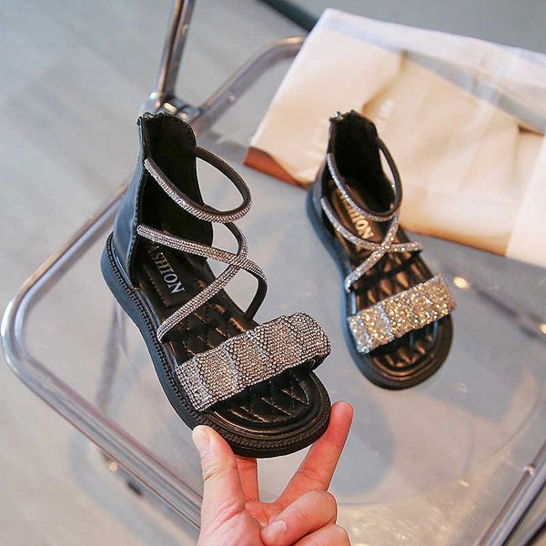 sandals girls rhinestone sparkling sandals 2022 new summer open toe kids fashion back zip pretty princess roman shoes for party wedding z022, Black;red
sandals girls rhinestone sparkling sandals 2022 new summer open toe kids fashion back zip pretty princess roman shoes for party wedding z022, Black;red