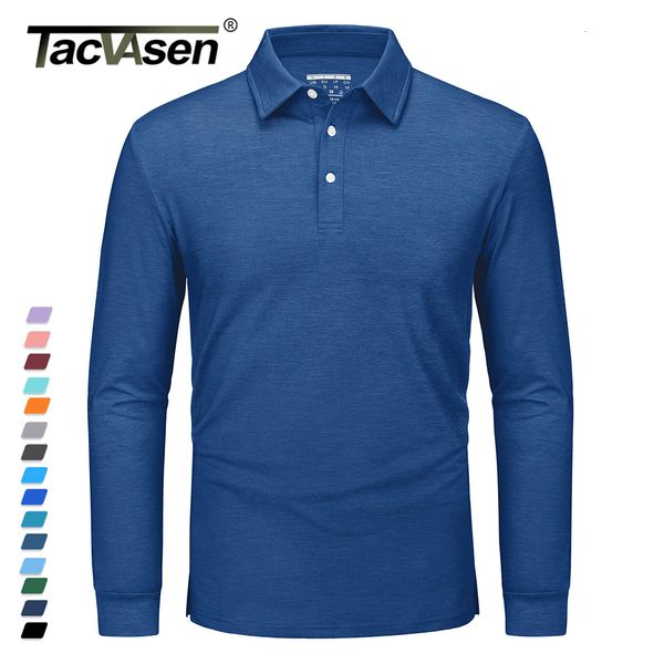 men's polos tacvasen mens long sleeve polo shirts moisture wicking lightweight pullover 3 buttons casual t-shirt fishing golf sports 2, White;black
men's polos tacvasen mens long sleeve polo shirts moisture wicking lightweight pullover 3 buttons casual t-shirt fishing golf sports 2, White;black