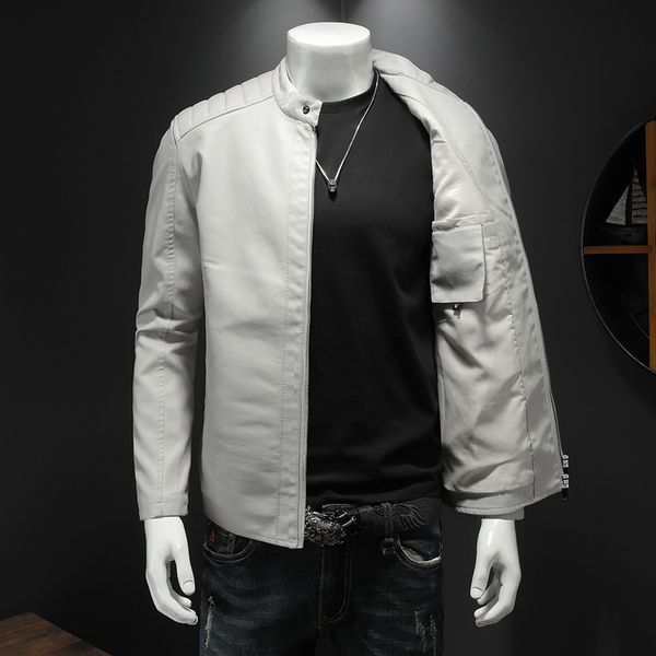 men's jackets autumn men's jackets white men faux leather jacket motorcycle jaqueta de couro masculina outwear male pu leather coa, Black;brown
men's jackets autumn men's jackets white men faux leather jacket motorcycle jaqueta de couro masculina outwear male pu leather coa, Black;brown