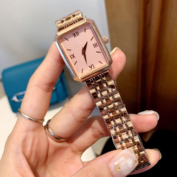 luxury womens watches rectangle gold brand designer fashion lady watch stainless steel band quartz wristwatches for women valentine's m, Slivery;brown
luxury womens watches rectangle gold brand designer fashion lady watch stainless steel band quartz wristwatches for women valentine's m, Slivery;brown