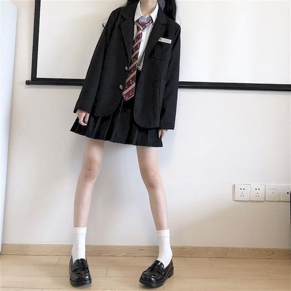 two piece dres's skirt suit small jacket high waist pleated tie threepiece sets white shirt casual college uniform 230224
two piece dres's skirt suit small jacket high waist pleated tie threepiece sets white shirt casual college uniform 230224