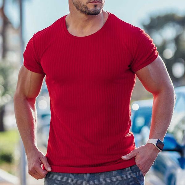 men's summer sports fitness casual stand elastic vertical round neck short sleeve t-shirt cwcc, White;black
men's summer sports fitness casual stand elastic vertical round neck short sleeve t-shirt cwcc, White;black
