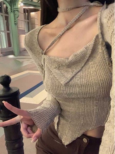 2022 autumn elegant knitted sweater women long sleeve y2k crop korean style short pullover pure color fashion blouse design 0225, White
2022 autumn elegant knitted sweater women long sleeve y2k crop korean style short pullover pure color fashion blouse design 0225, White