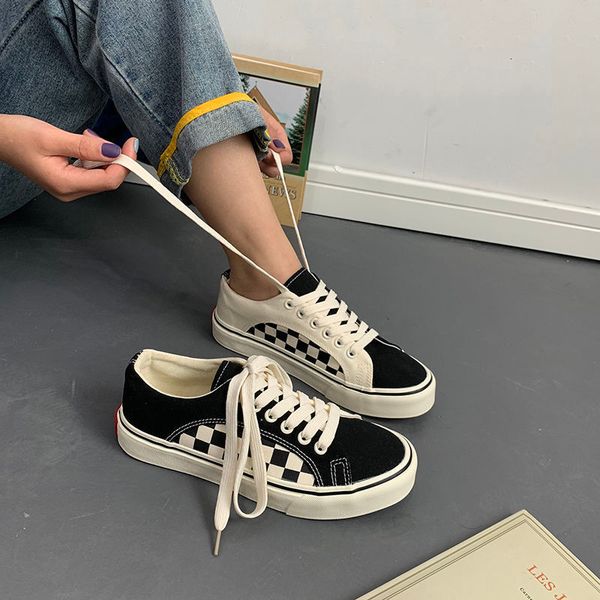 dress shoes houzhou plaid women sneakers flats casual vulcanize basket femme sports shoes spring tennis female kawaii canvas harajuku korean, Black
dress shoes houzhou plaid women sneakers flats casual vulcanize basket femme sports shoes spring tennis female kawaii canvas harajuku korean, Black